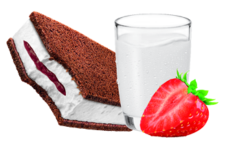 KINDER MILK-SLICE STRAWBERRY