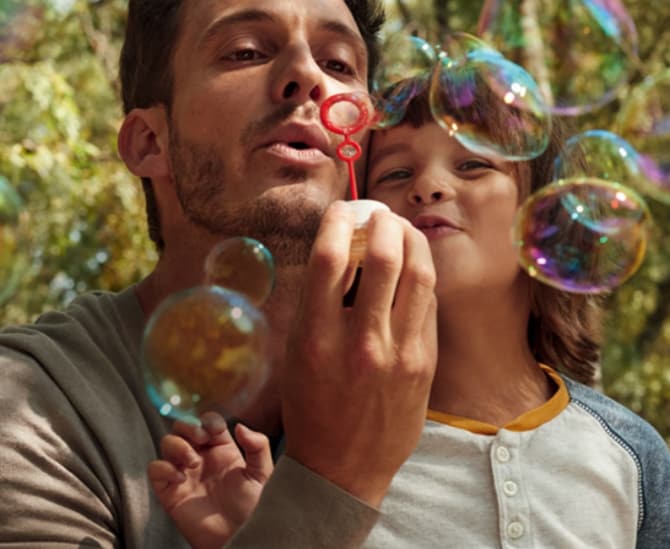 Child with dad