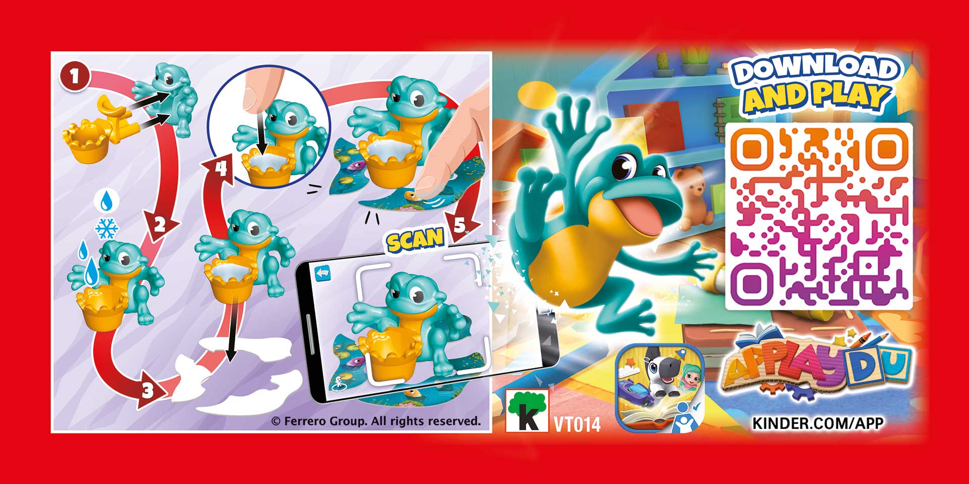 Pond water frog leaflet