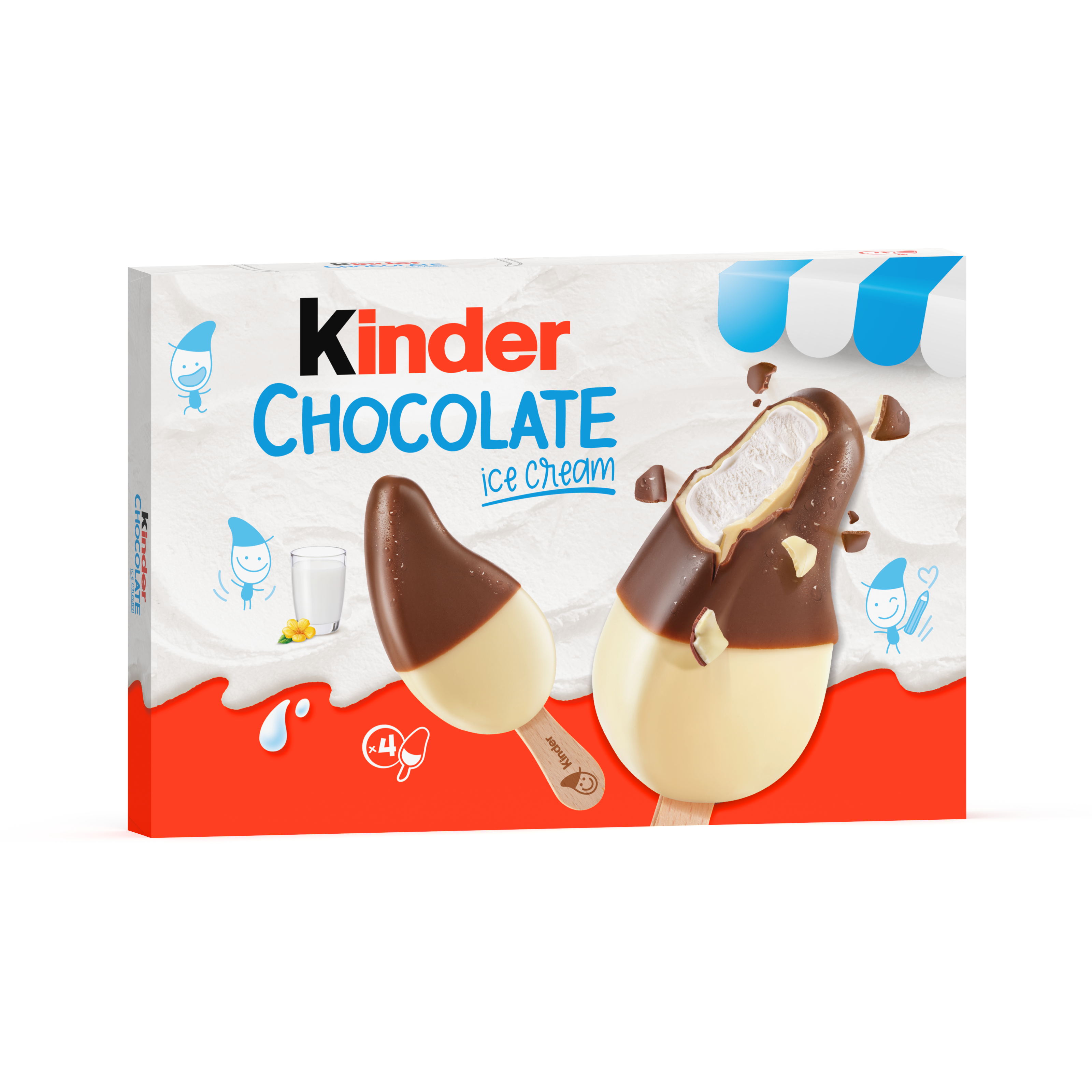 kinder chocolate ice cream 4 pack