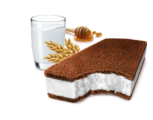 Kinder milk slice