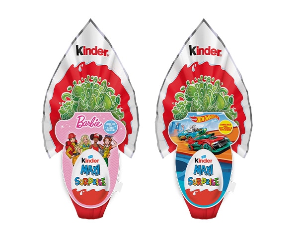 KINDER BARBIE & HOT WHEELS FLAME 150g EASTER 600x480px