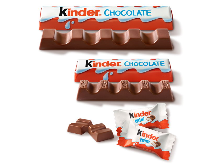 Kinder Chocolate Sizes