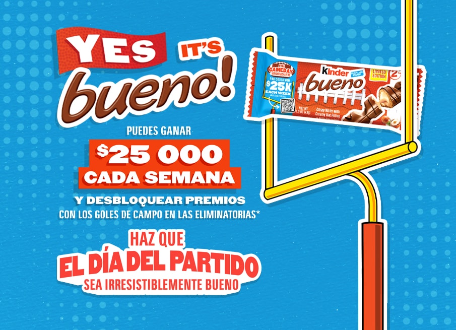 Kinder Bueno Game Day Sweeps