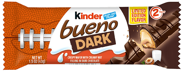 Kinder Bueno Dark Chocolate Bar, 2 Bars per Pack - 1.5oz