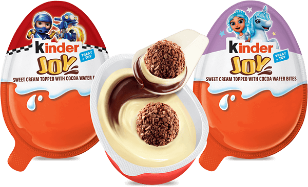 Sweet cream topped with cocoa wafer.