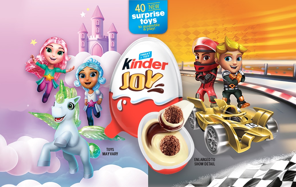 Kinder Joy Unicorns and Racecars 