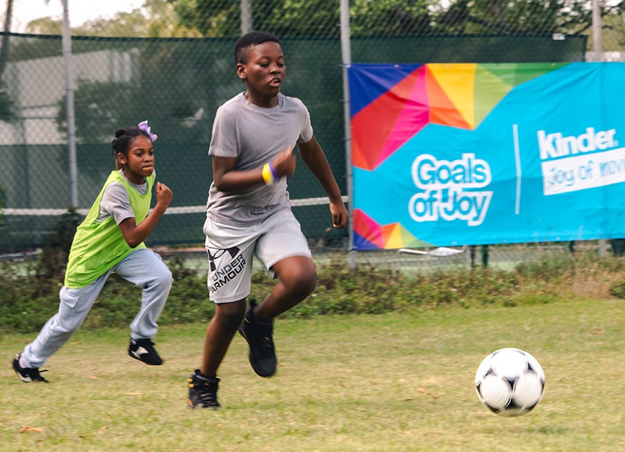 Playing Soccer