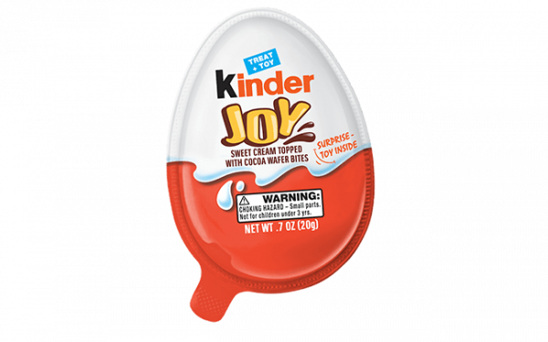 Kinder Joy Egg Valve Open Mouse Over