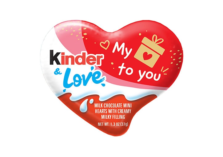 Kinder Valentines 2025 - Kinder and Love Hearts