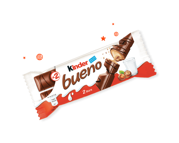 The indulgent taste of Kinder Bueno