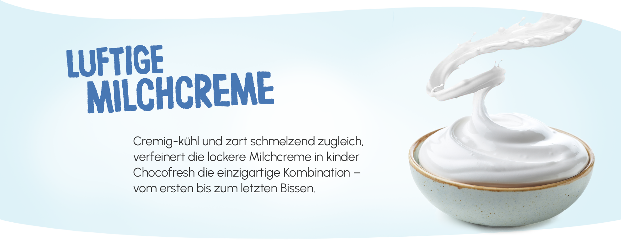 kinder Chocofresh - Milchcreme